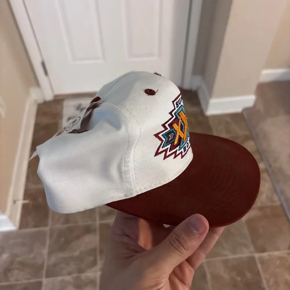 Vtg 1990s Super Bowl 30 NWT logo seven SnapBack, OSFA, no flaws
